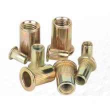 Whosesale High Quality Rivet Nut M6 M8 M10 M12 Yellow And Zinc Color Nut Riveted Nuts